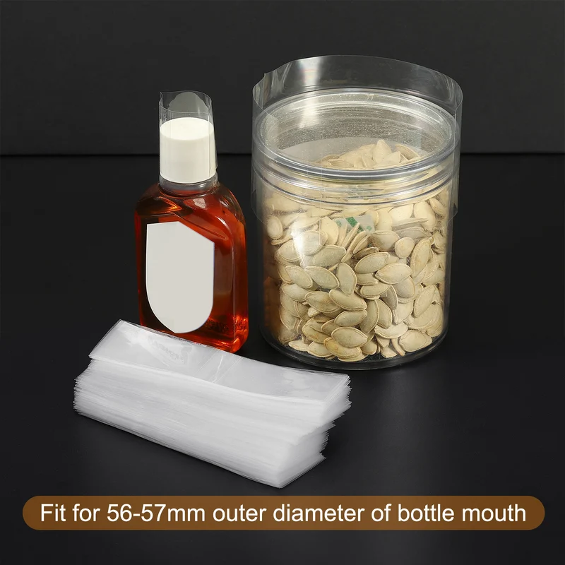 Perforated Shrink Bands, PVC Heat Shrink Wrap Bands for Jars Cans