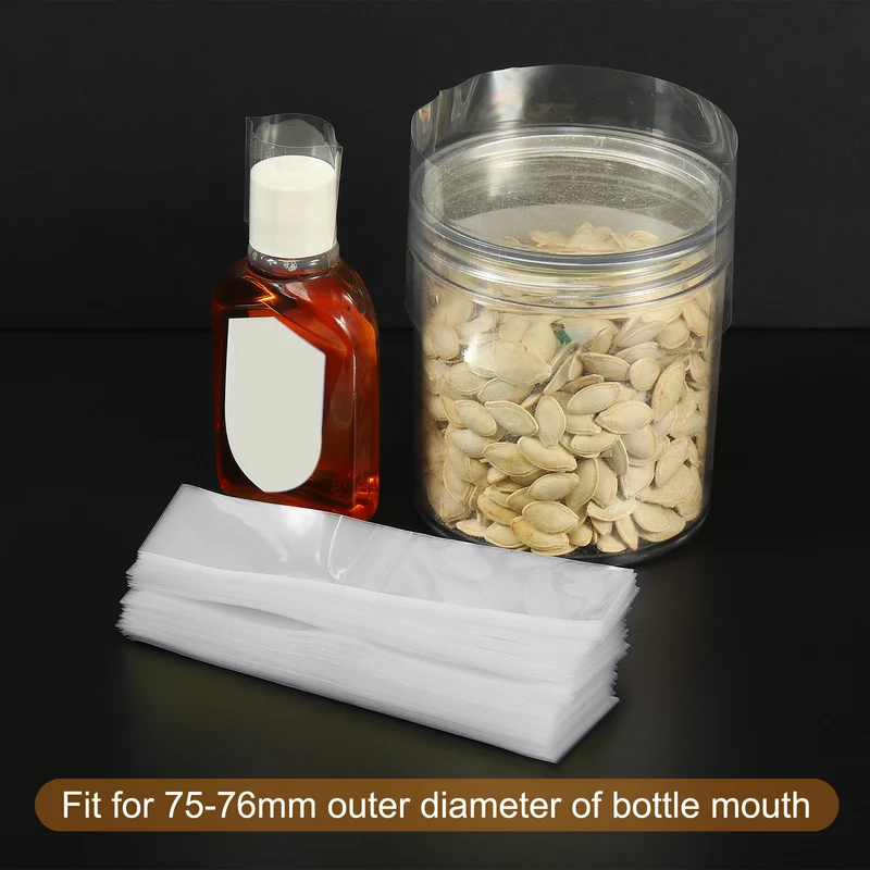 Perforated Shrink Bands, PVC Heat Shrink Wrap Bands for Jars Cans