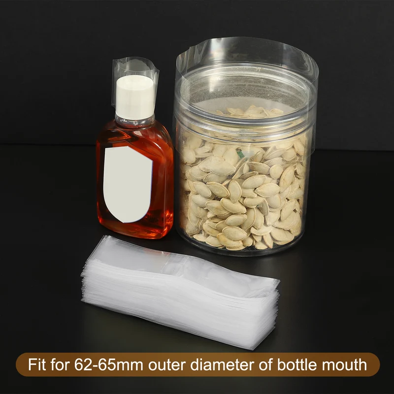 Perforated Shrink Bands, PVC Heat Shrink Wrap Bands for Jars Cans