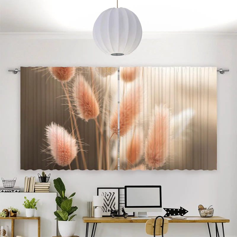 Vorhang Motiv "Flauschiges Hasenschwanzgras"