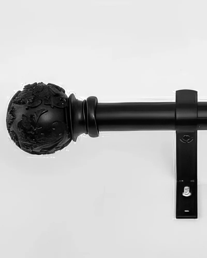 Antique Adjustable White Curtain Rod