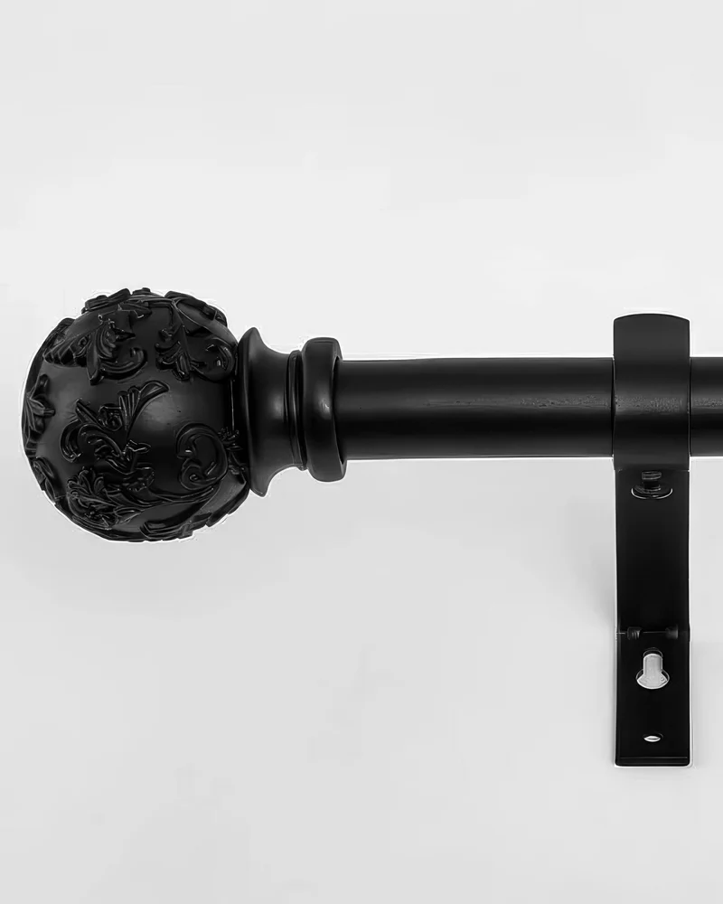 Antique Adjustable White Curtain Rod