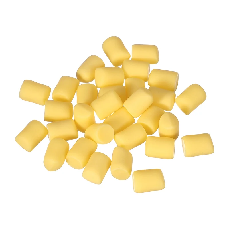 20 Pcs Resin Candy Charm, Artificial Simulation Cotton Candy, Yellow