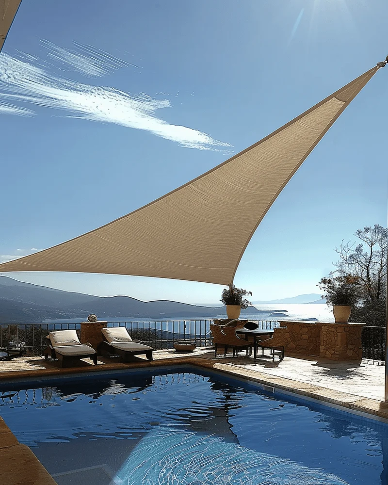 UVShield™ Waterproof Custom Triangle Sun Shade Sail