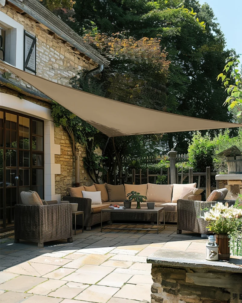 UVShield™ Waterproof Custom Triangle Sun Shade Sail