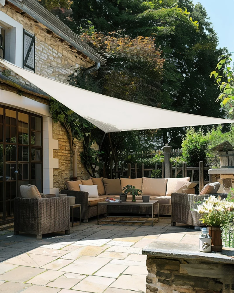 UVShield™ Waterproof Custom Triangle Sun Shade Sail