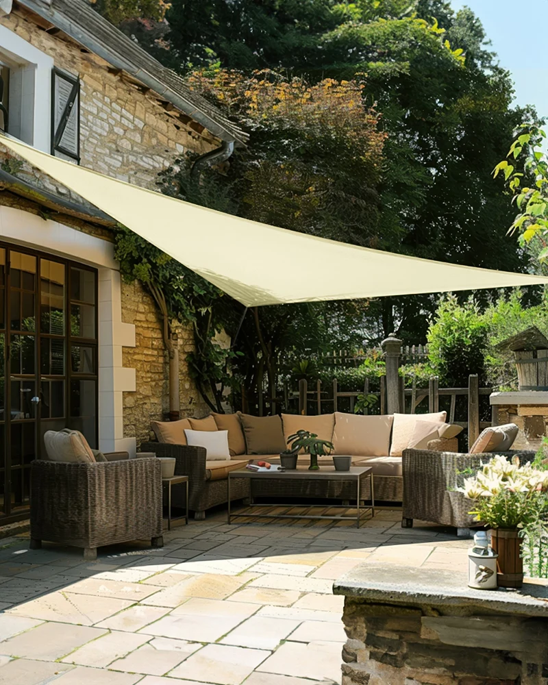 UVShield™ Waterproof Custom Triangle Sun Shade Sail