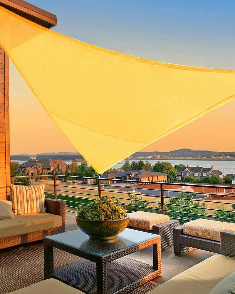 UVShield™ Waterproof Custom Triangle Sun Shade Sail