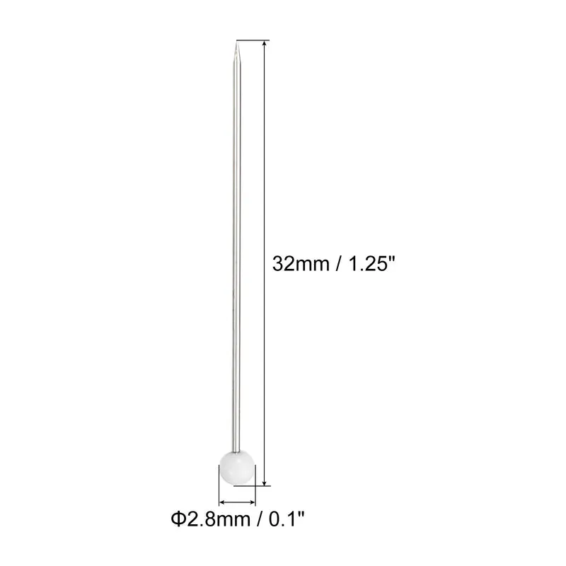 Sewing Pin, Ball Glass Head Straight Quilting Pin for Sewing Dressmaker Decoration