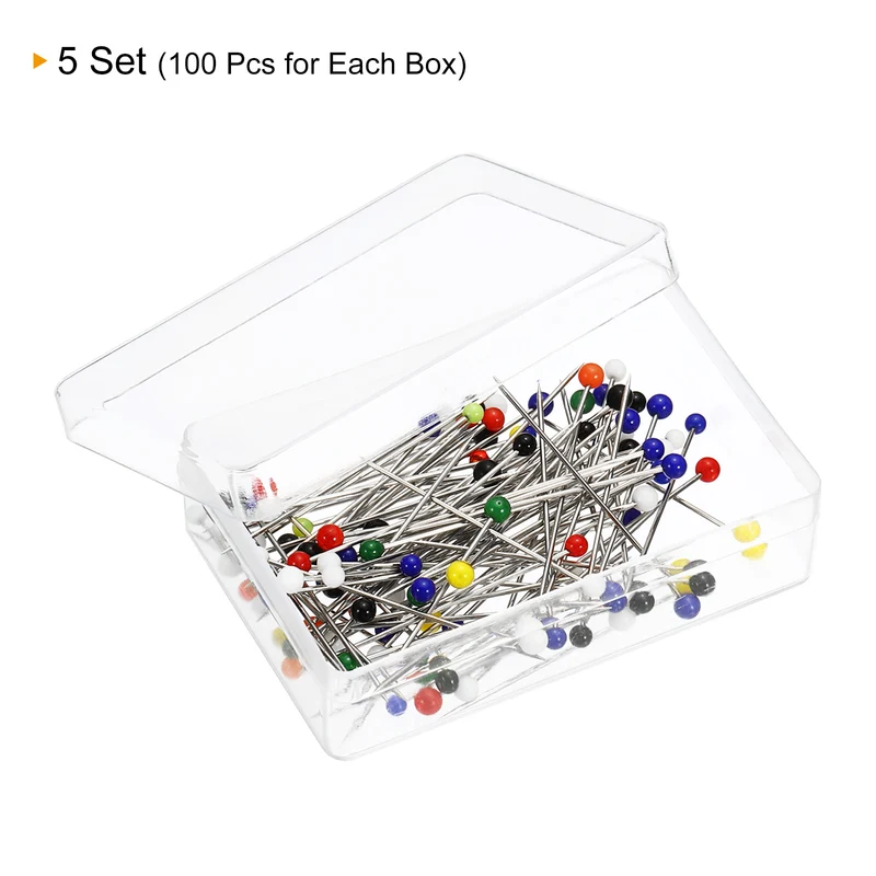 Sewing Pin, Ball Glass Head Straight Quilting Pin for Sewing Dressmaker Decoration