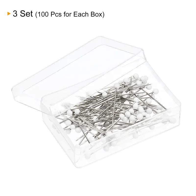 Sewing Pins Ball Glass Head Straight Quilting Pin for Sewing Dressmaker Decoration
