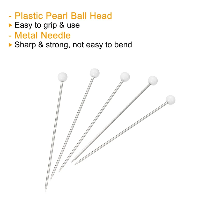 Sewing Pins Ball Glass Head Straight Quilting Pin for Sewing Dressmaker Decoration
