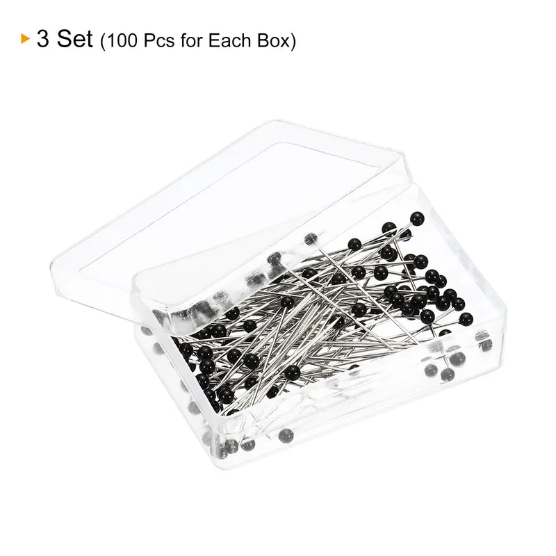 Sewing Pins, Ball Glass Head Straight Quilting Pin for Sewing Dressmaker Decorations