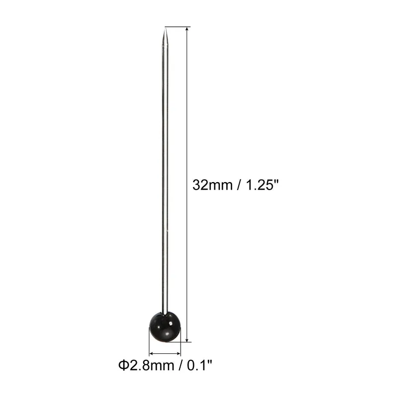 Sewing Pins, Ball Glass Head Straight Quilting Pin for Sewing Dressmaker Decorations