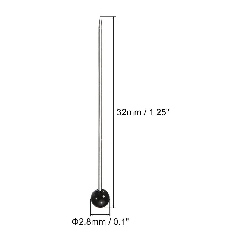 Sewing Pins, Ball Glass Head Straight Quilting Pin for Sewing Dressmaker Decorations