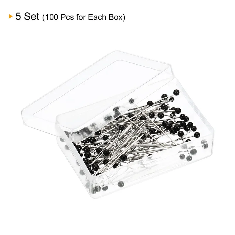 Sewing Pins, Ball Glass Head Straight Quilting Pin for Sewing Dressmaker Decorations