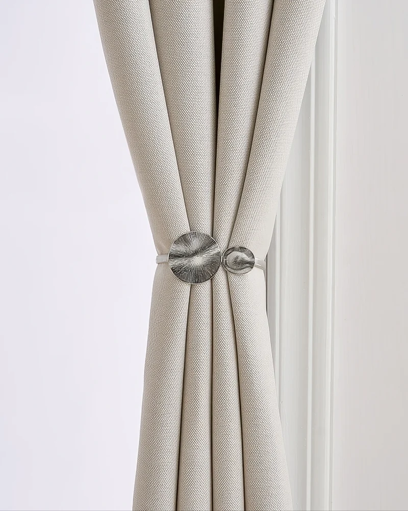 Springed Round Snap Curtain Tieback
