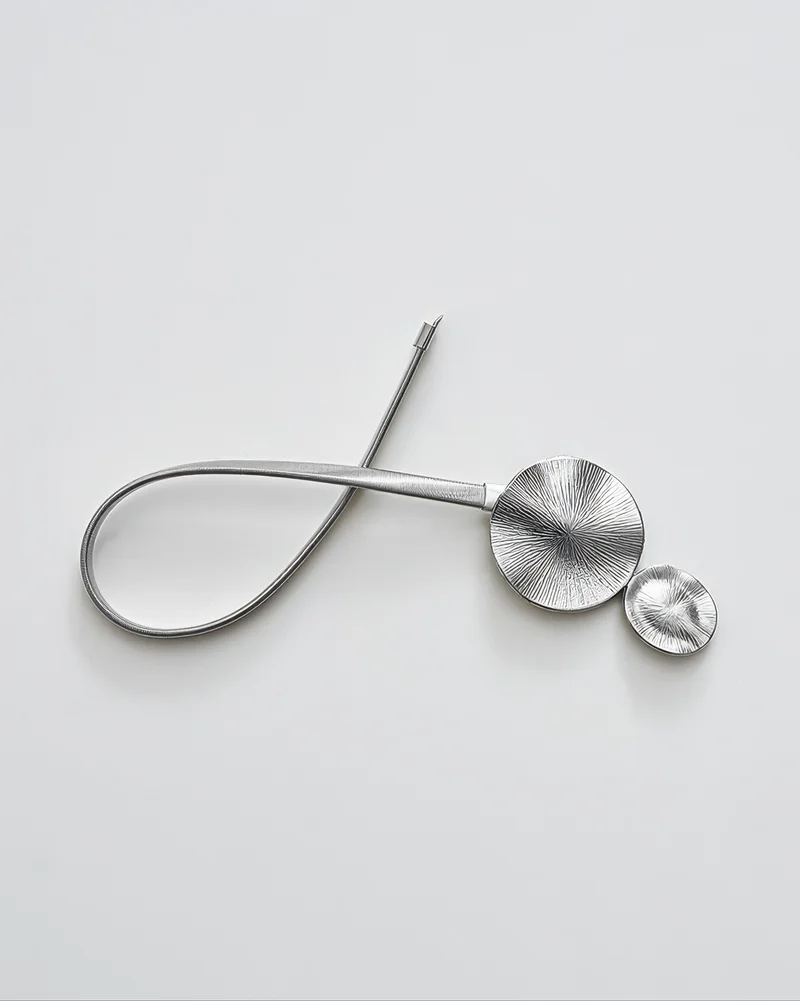 Springed Round Snap Curtain Tieback