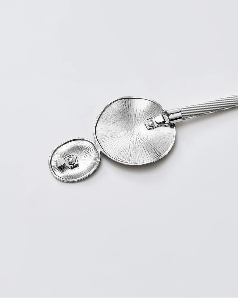 Springed Round Snap Curtain Tieback