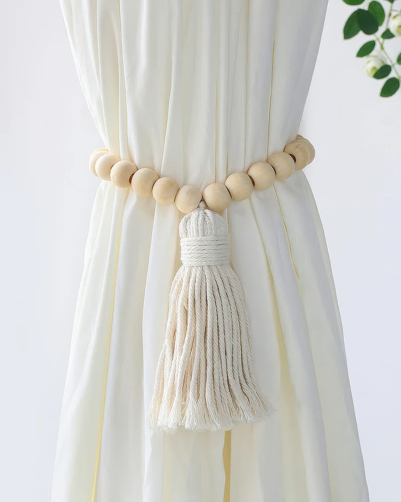 Macrame Tassel Curtain Tieback