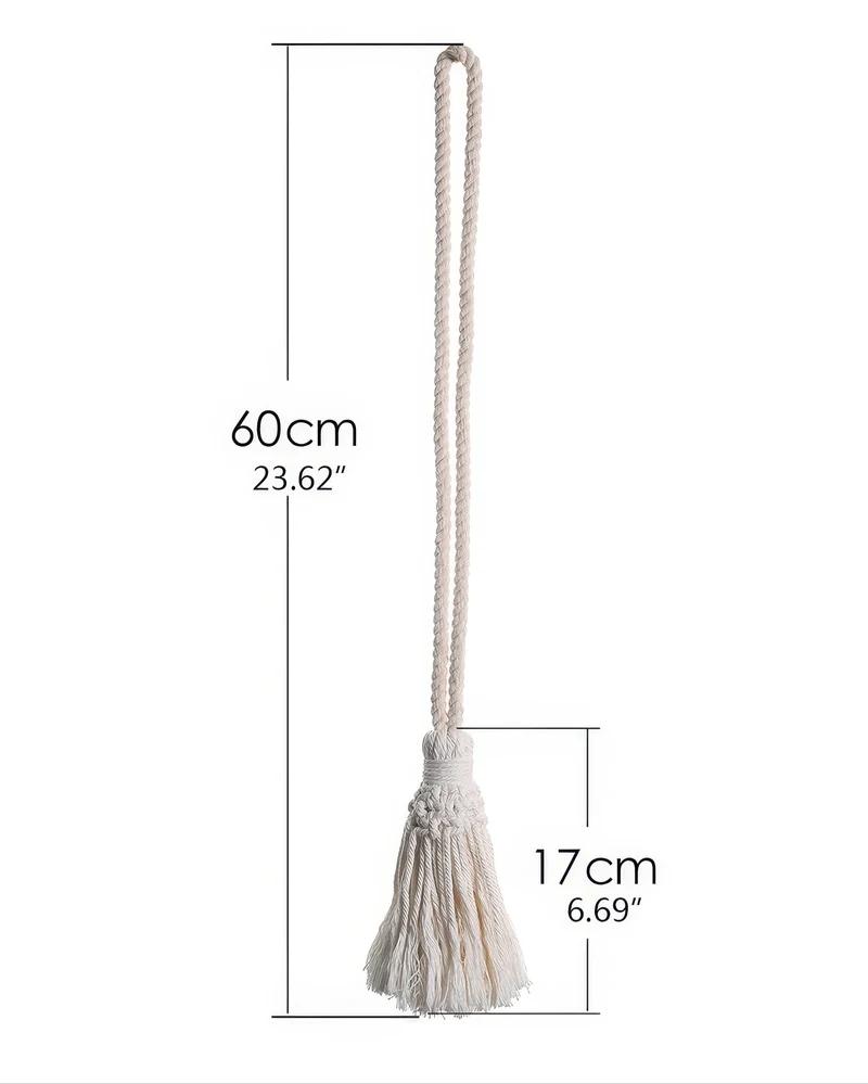 Macrame Tassel Curtain Tieback