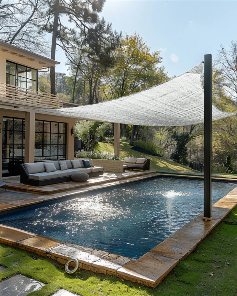 HDPE Breathable Quadrati Custom Rectangle Sun Shade Sail