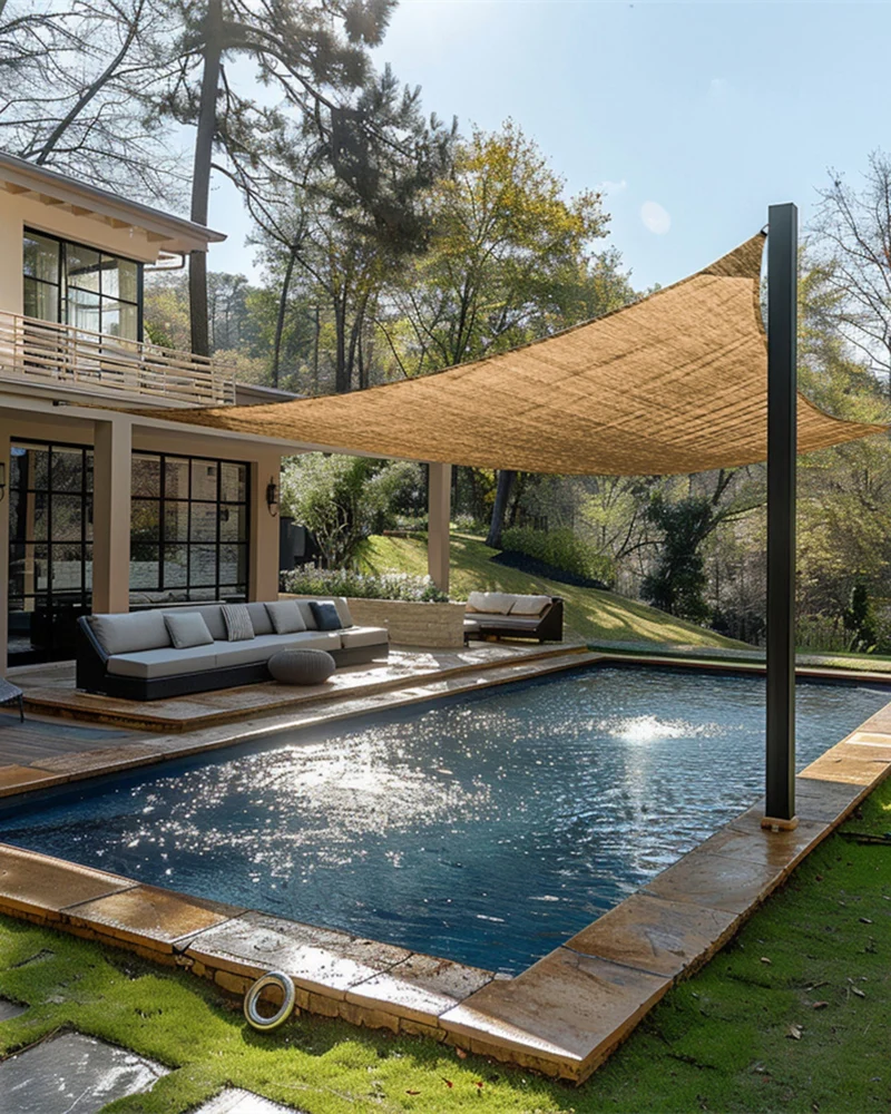 HDPE Breathable Quadrati Custom Rectangle Sun Shade Sail