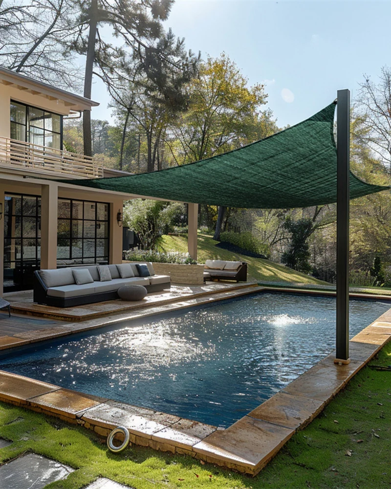 HDPE Breathable Quadrati Custom Rectangle Sun Shade Sail