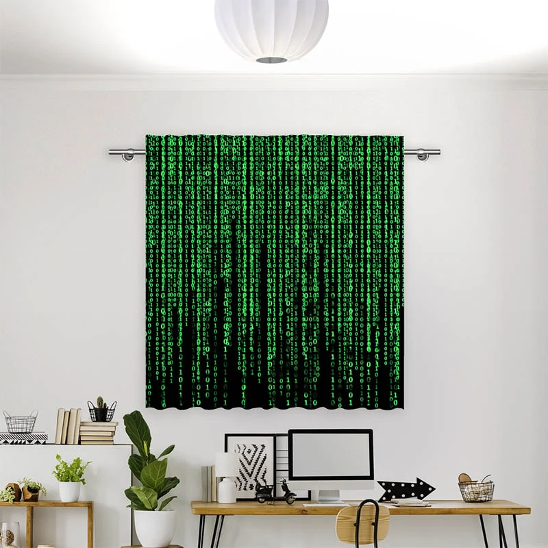 Vorhang Motiv "Matrix Code"
