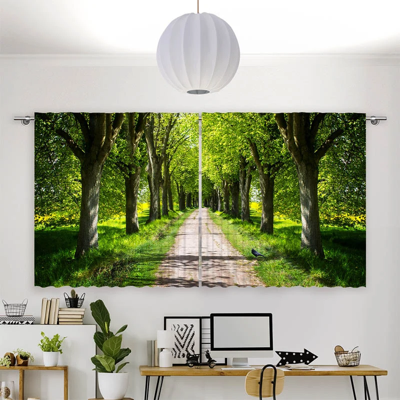 Vorhang Motiv "Schoene Allee"