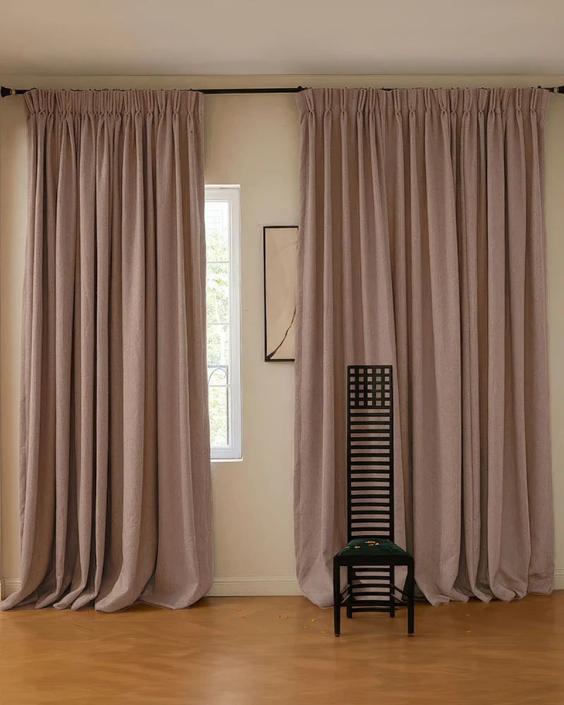 Aspen Wool Blend Sweater Soft Textured Custom Curtain