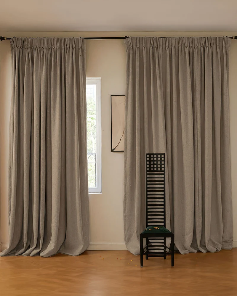 Aspen Wool Blend Sweater Soft Textured Custom Curtain