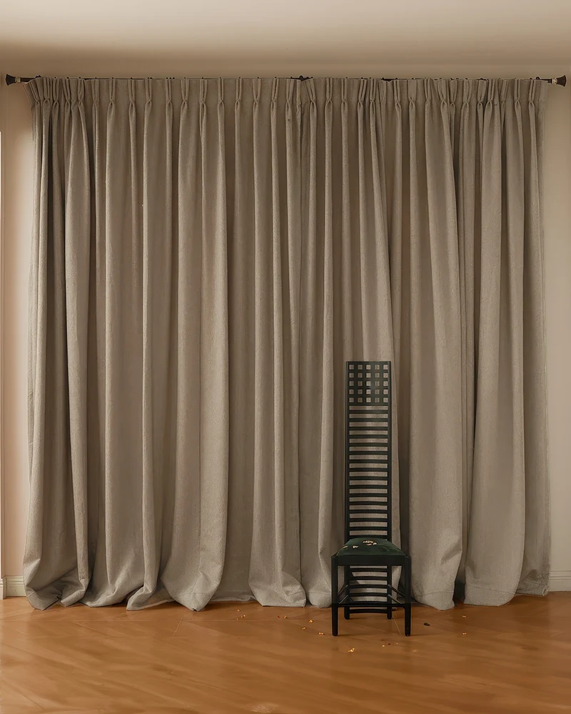Aspen Wool Blend Sweater Soft Textured Custom Curtain