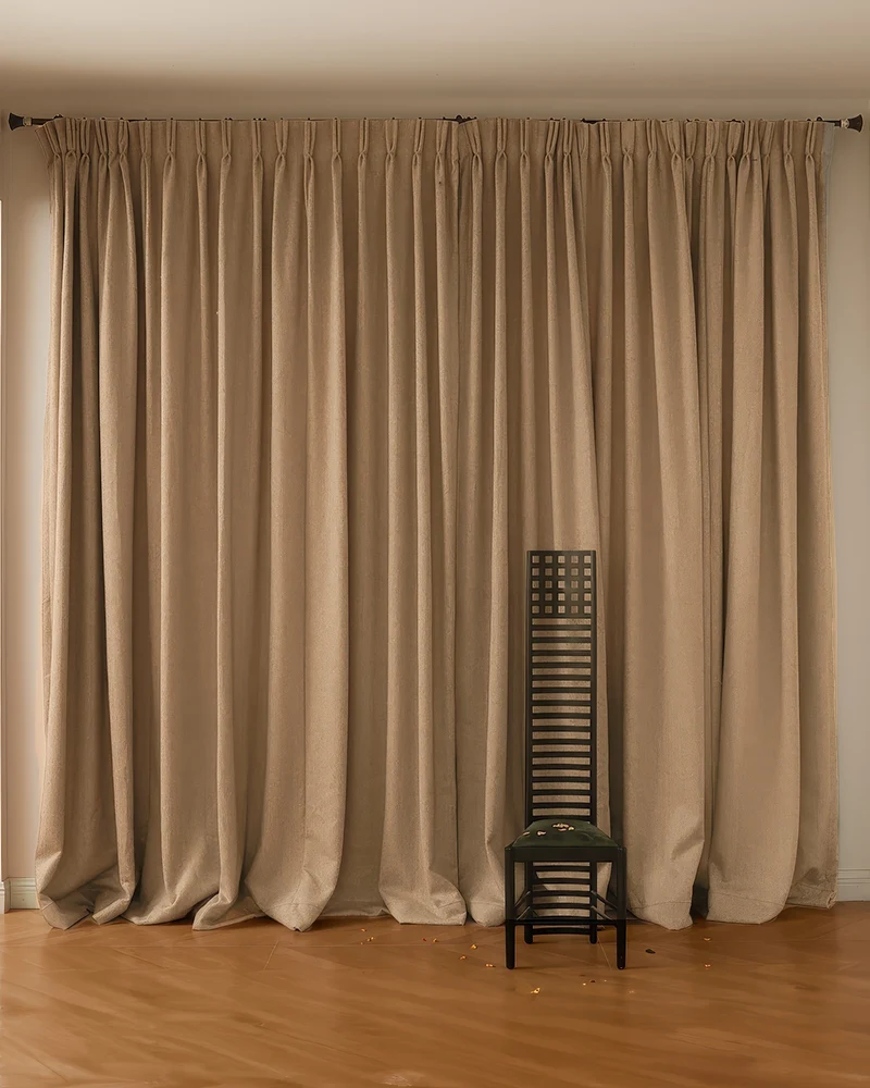 Aspen Wool Blend Sweater Soft Textured Custom Curtain