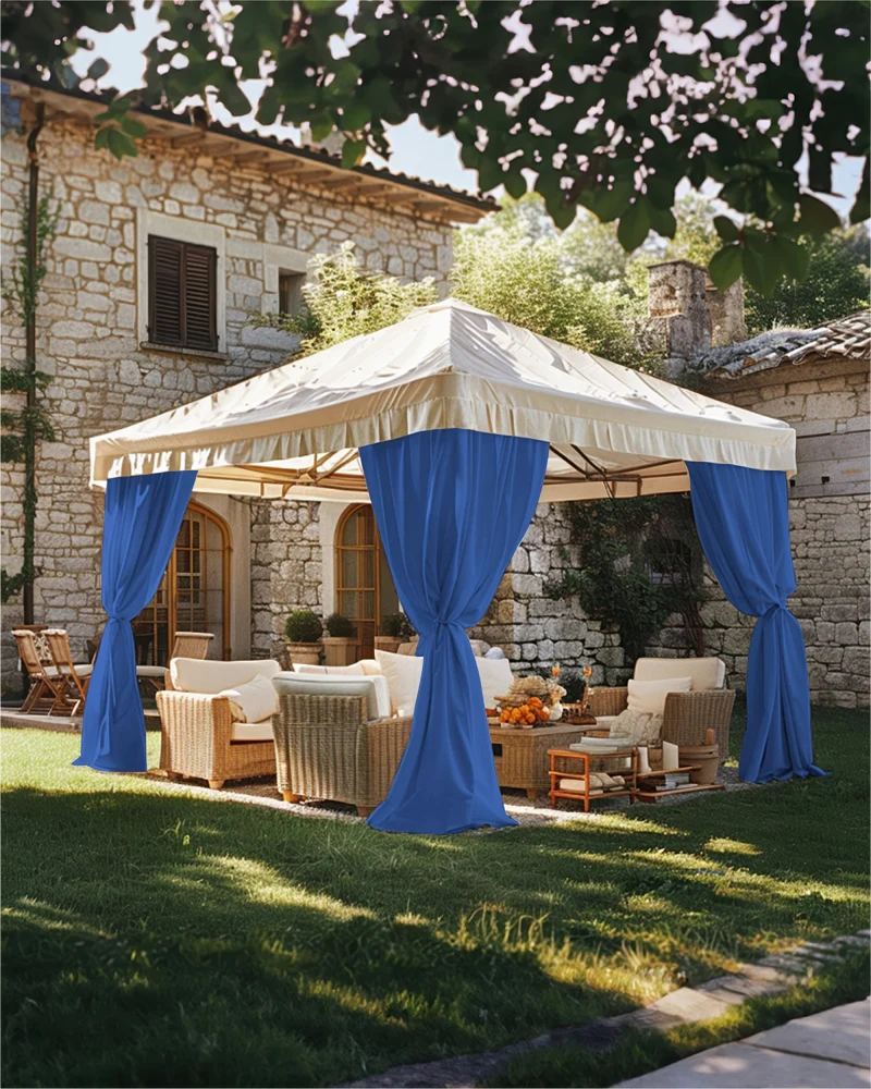 FadeShield Pro™ Fade-Resistant & Waterproof Lightweight Custom Outdoor Curtain