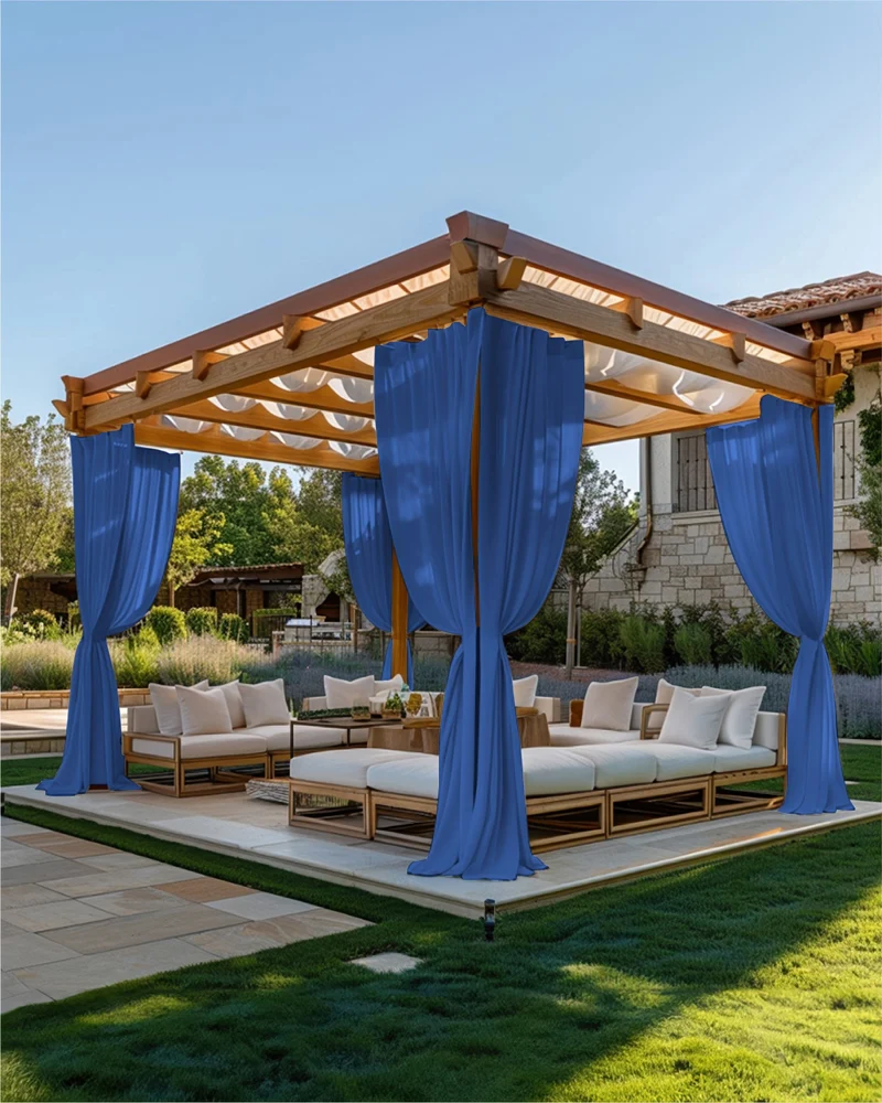 FadeShield Pro™ Fade-Resistant & Waterproof Lightweight Custom Outdoor Curtain