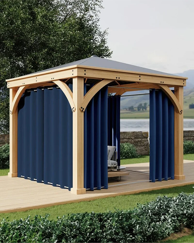 FadeShield Pro™ Fade-Resistant & Waterproof Lightweight Custom Outdoor Curtain