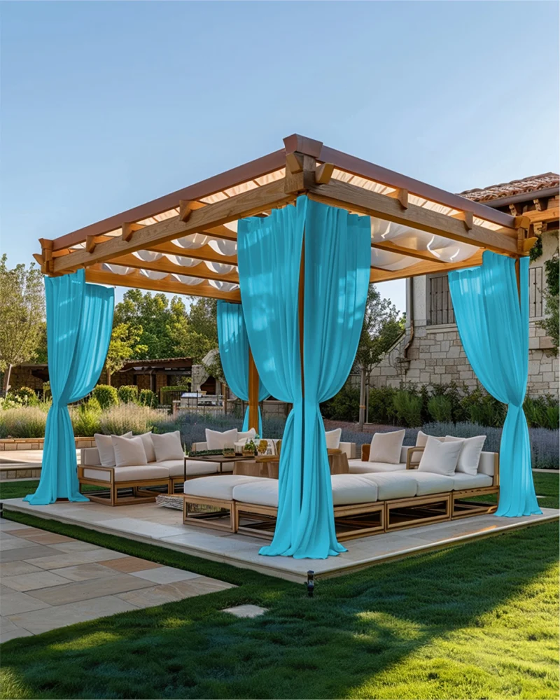 FadeShield Pro™ Fade-Resistant & Waterproof Lightweight Custom Outdoor Curtain