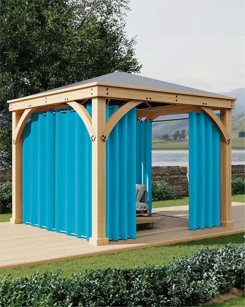 FadeShield Pro™ Fade-Resistant & Waterproof Lightweight Custom Outdoor Curtain
