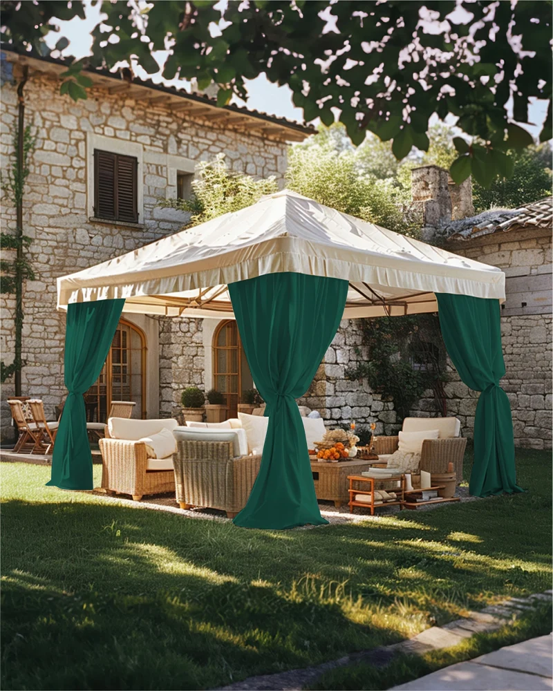 FadeShield Pro™ Fade-Resistant & Waterproof Lightweight Custom Outdoor Curtain