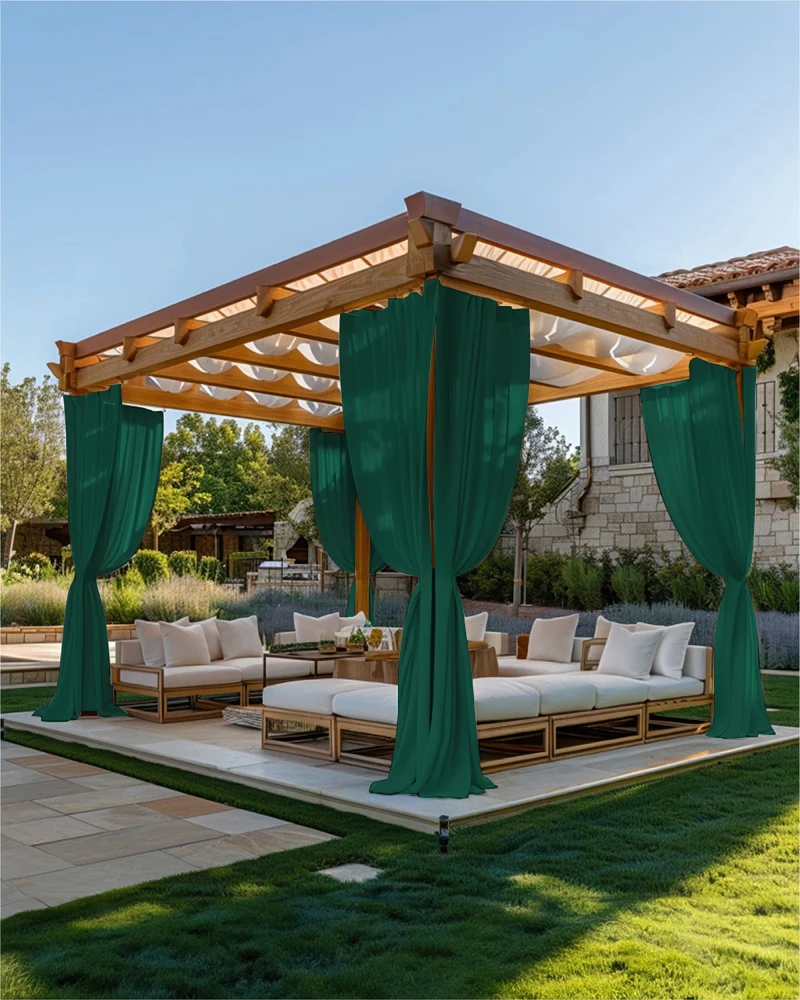 FadeShield Pro™ Fade-Resistant & Waterproof Lightweight Custom Outdoor Curtain