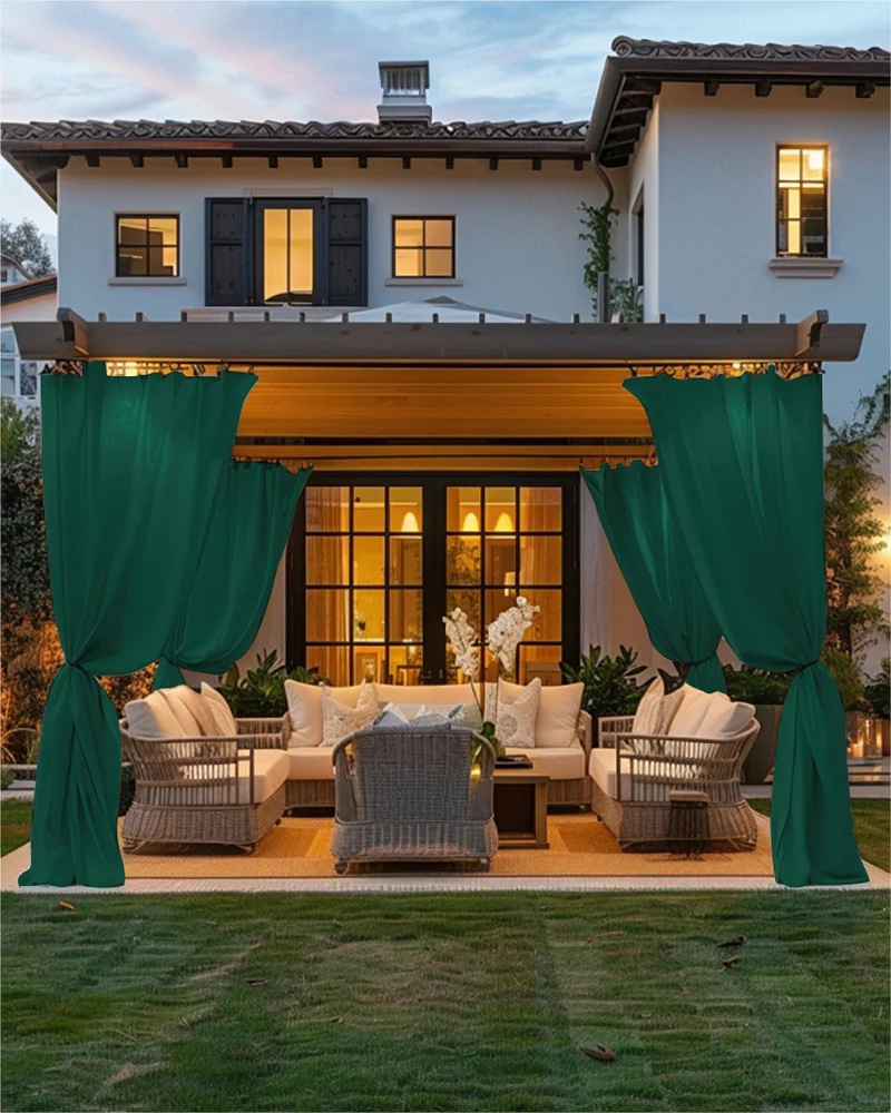 FadeShield Pro™ Fade-Resistant & Waterproof Lightweight Custom Outdoor Curtain