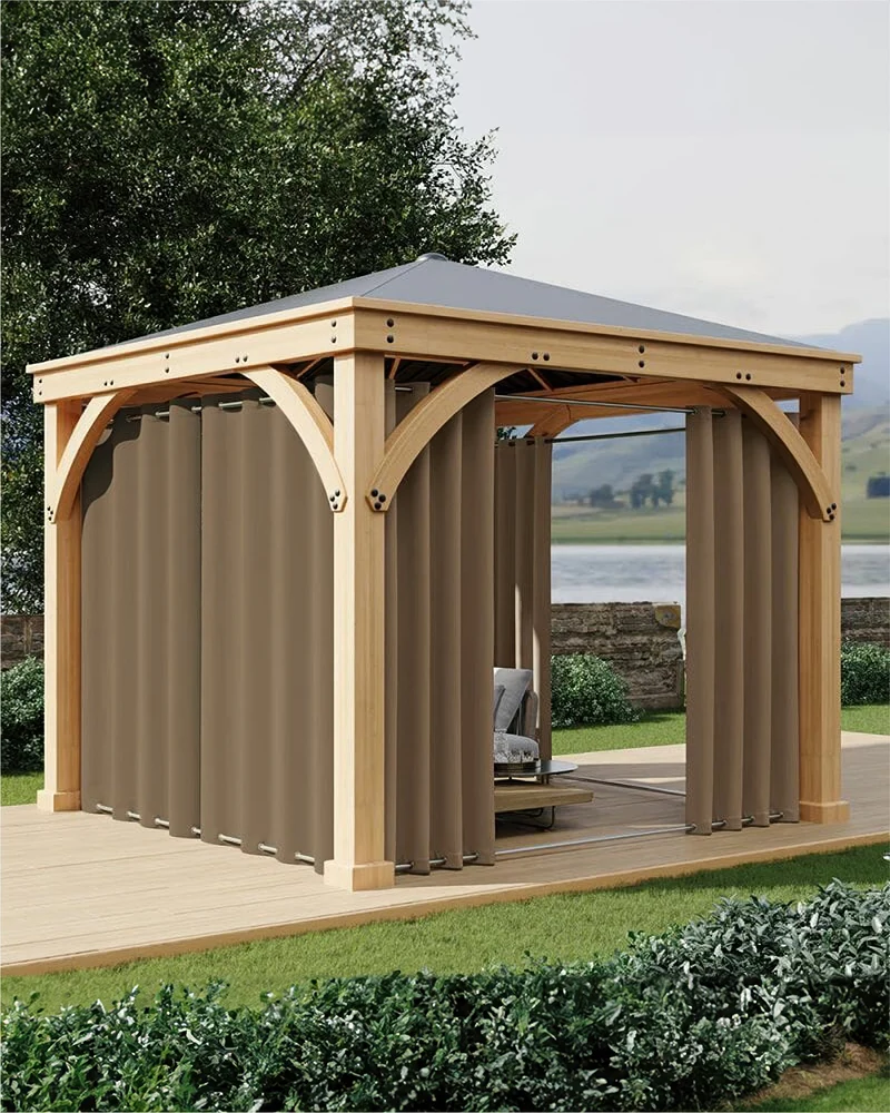 FadeShield Pro™ Fade-Resistant & Waterproof Lightweight Custom Outdoor Curtain