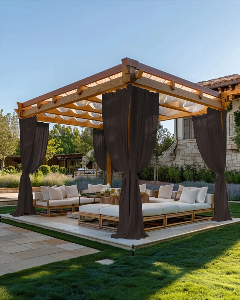 FadeShield Pro™ Fade-Resistant & Waterproof Lightweight Custom Outdoor Curtain