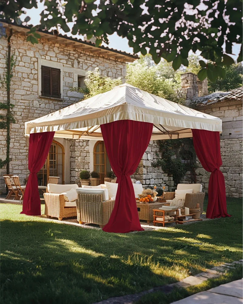 FadeShield Pro™ Fade-Resistant & Waterproof Lightweight Custom Outdoor Curtain