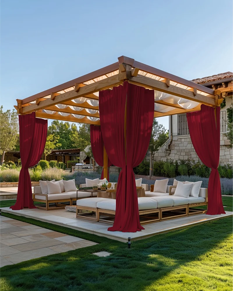 FadeShield Pro™ Fade-Resistant & Waterproof Lightweight Custom Outdoor Curtain
