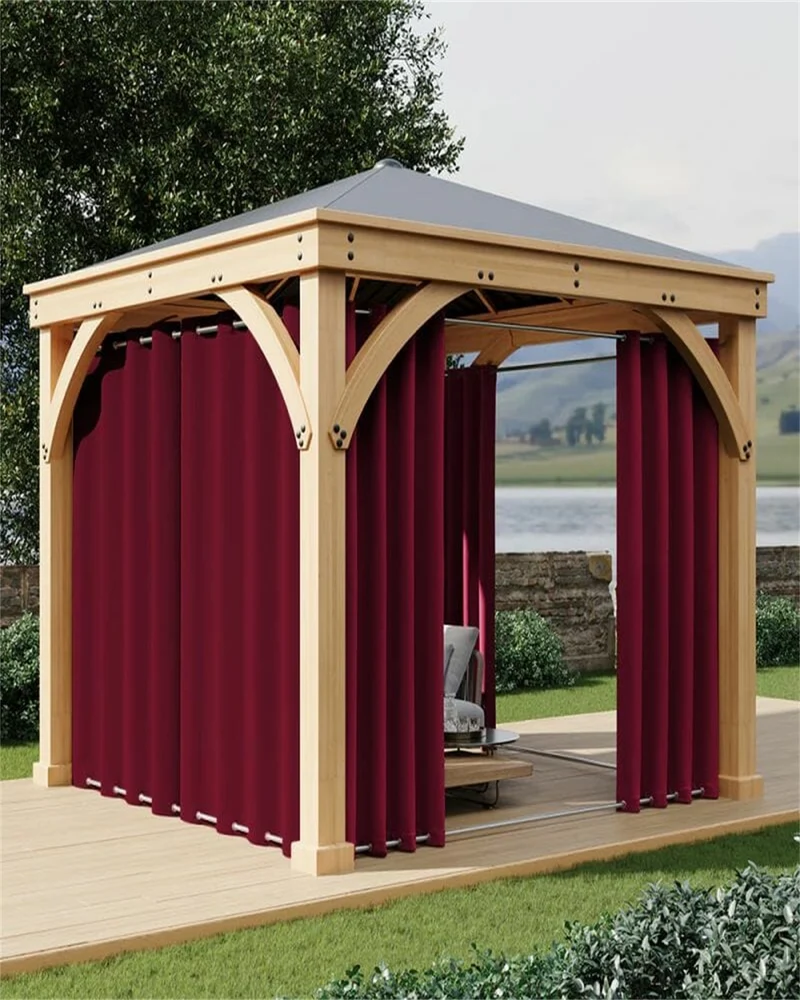 FadeShield Pro™ Fade-Resistant & Waterproof Lightweight Custom Outdoor Curtain