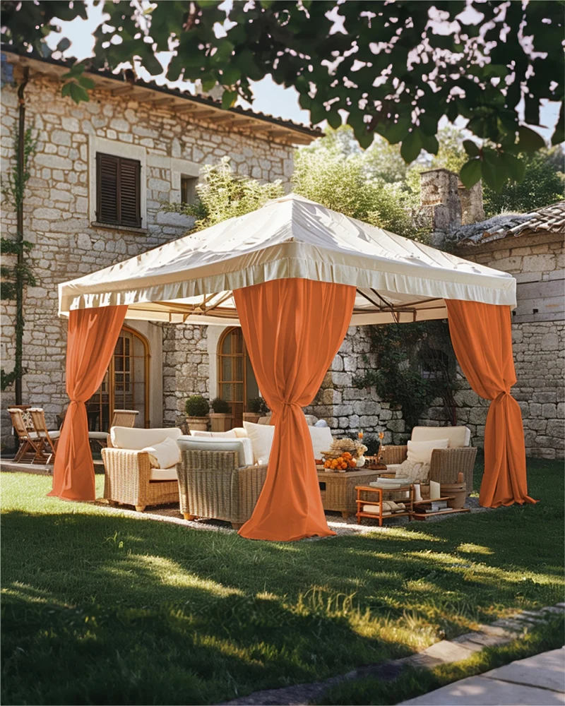 FadeShield Pro™ Fade-Resistant & Waterproof Lightweight Custom Outdoor Curtain