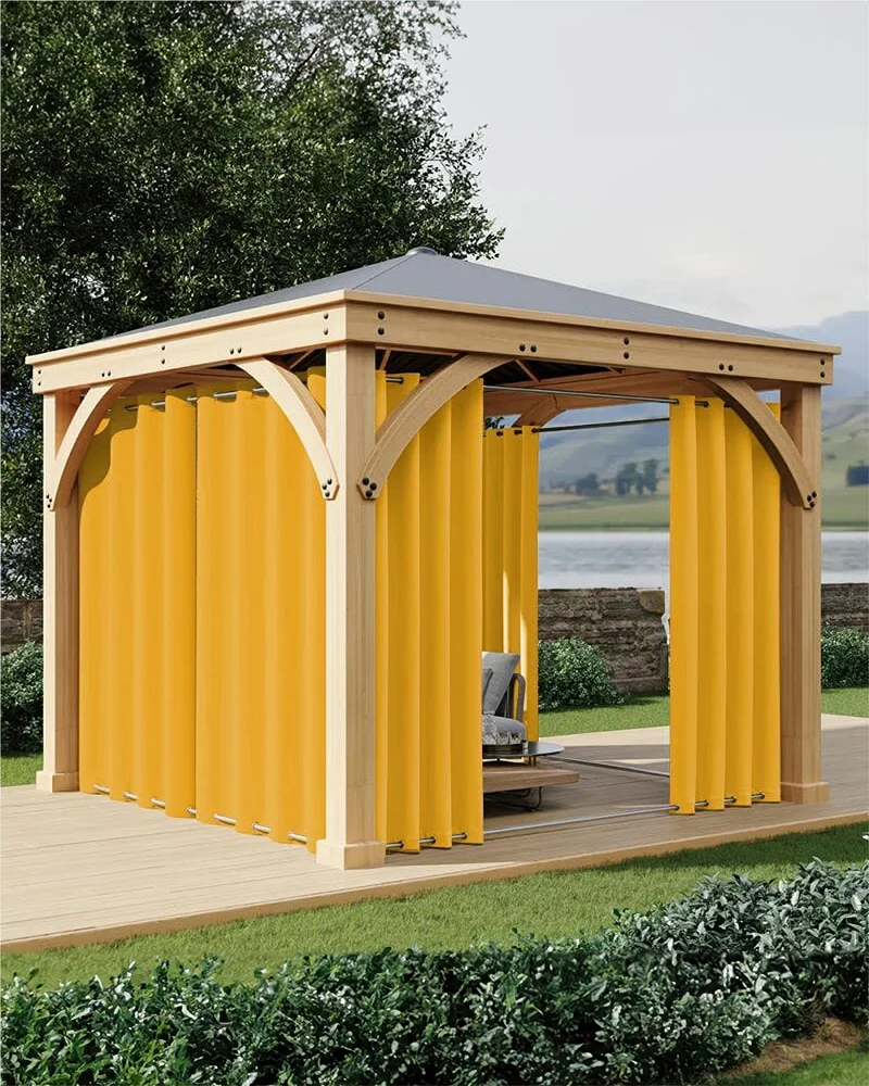 FadeShield Pro™ Fade-Resistant & Waterproof Lightweight Custom Outdoor Curtain