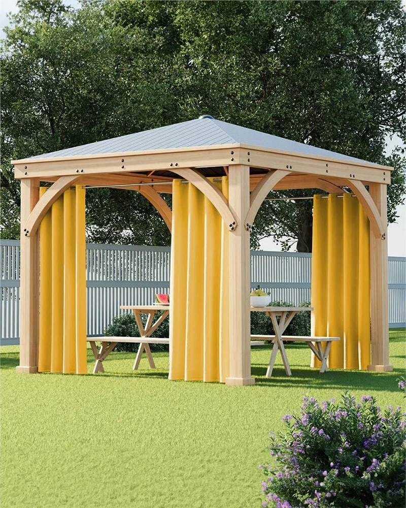 FadeShield Pro™ Fade-Resistant & Waterproof Lightweight Custom Outdoor Curtain